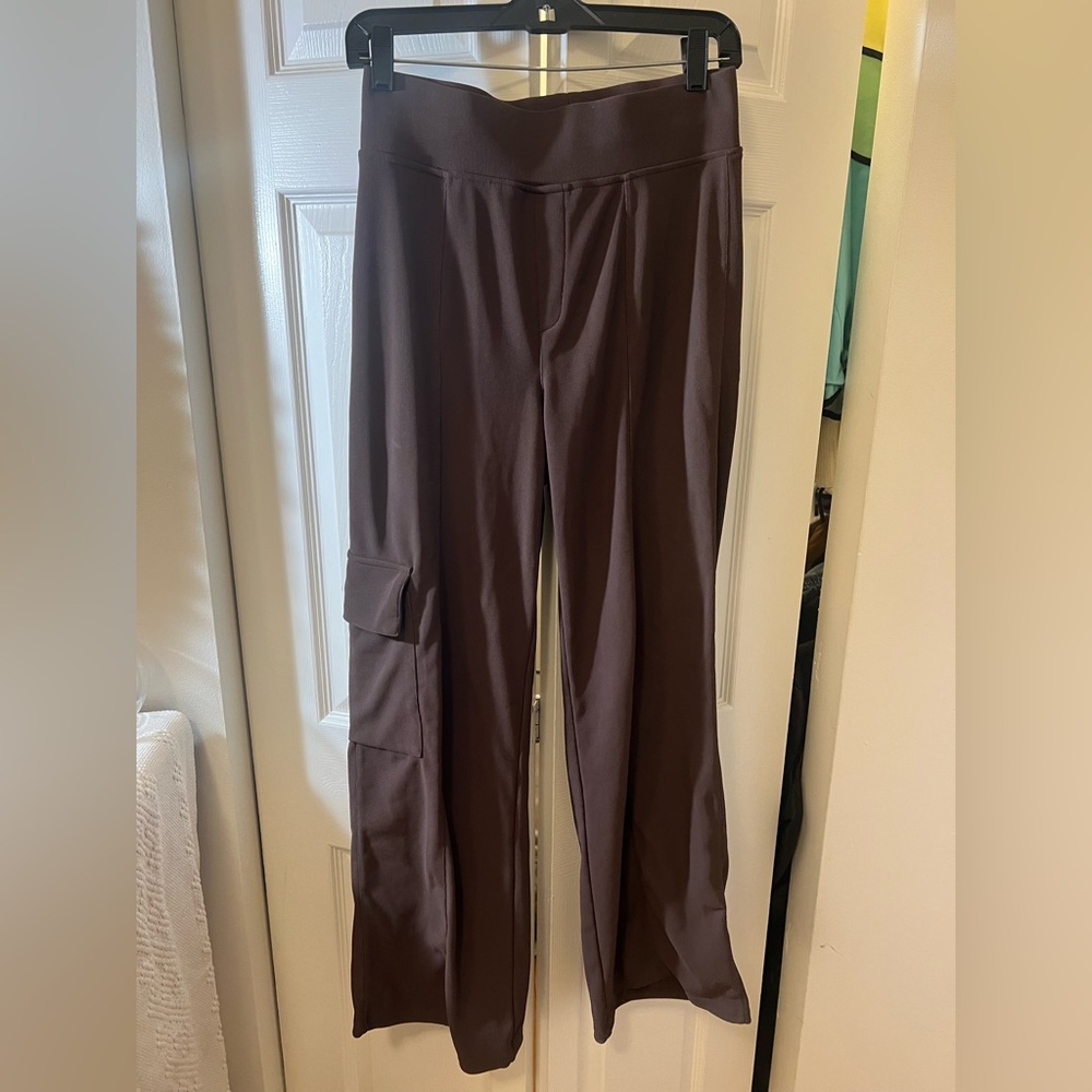 Women's Brown Stretchy Legging Cargo Pants